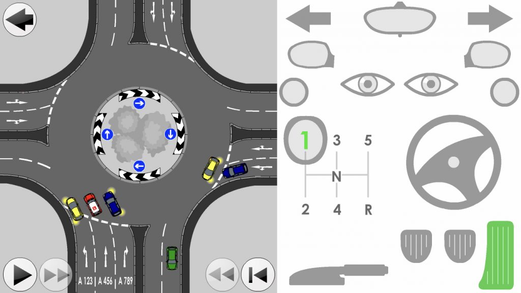 Roundabout - Three Lanes
